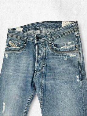 Diesel vtg TIMMEN 29x34 
Leather grey trim pockets